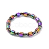 Synthetic Hematite & Brass Column Beaded Necklace Bracelet with Magnetic Clasps SJEW-G079-01D-3