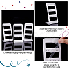 6Pcs 3 layers 24-Hole Acrylic Earring Display Stands ODIS-PH0001-52-3