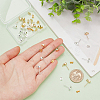 24Pcs 2 Colors Brass Stud Earring KK-BC0013-93-3