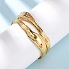 304 Stainless Steel Cuff Bangles for Women BJEW-G749-17G-2