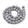 Natural Map Stone/Picasso Stone/Picasso Jasper Beads Strands X-G-T106-222-3