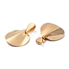Twist Flat Round Iron Stud Earrings for Girl Women EJEW-I258-09KCG-2