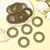 Tibetan Style Alloy Linking Rings X-TIBE-Q035-055AB-NR-5