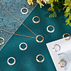 20Pcs 2 Colors Brass Linking Rings KK-BBC0010-38-4