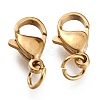 Ion Plating(IP) 304 Stainless Steel Lobster Claw Clasps STAS-G240-01E-G-2