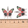 Alloy with Black Enamel Pendants AL-CBA2919-02P-02-3