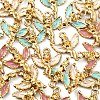 30Pcs 3 Colors Alloy Enamel Pendants ENAM-CJ0002-57-5