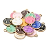 18Pcs 9 Colors Alloy Enamel Charms ENAM-YW0001-97-3