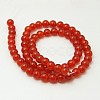 Natural Carnelian Bead Strands X-G-G338-10mm-01-2