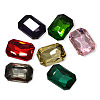 Faceted Rectangle K9 Glass Pointed Back Rhinestone Cabochons RGLA-A017-10x14mm-SM-3
