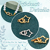 2Pcs 2 Colors 925 Sterling Silver Fold Over Clasps STER-PH0001-99-4
