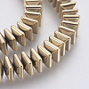 Electroplated Non-magnetic Synthetic Hematite Bead Strand G-E495-08-3