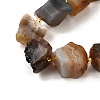 Raw Rough Natural Grey Agate Beads Strands G-Z087-B20-4