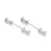 Non-Tarnish 304 Stainless Steel Screw Clasps STAS-F245-01P-1