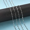 Tarnish Resistant 304 Stainless Steel Bar Link Chains CHS-K001-76-5