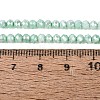 Anti-Tarnish Dyed Rondelle Glass Beads Strands LS-EGLA-T021-3mm-17-08-4
