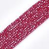 Electroplate Glass Bead Strands EGLA-R015-4mm-4-1