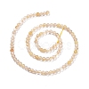 Natural Gold Rutilated Quartz Beads Strands G-C009-C04-3