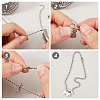 201 Stainless Steel Ball Chains Bracelet Necklace Making Kit DIY-SP0001-09C-5