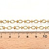 304 Stainless Steel Textured Oval Link Chains CHS-N005-06A-G-3