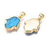 Real 18K Gold Plated Brass Pendants KK-N233-171A-01C-3