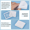 BENECREAT 6Pcs 2 Styles Square Plastic Loose Diamond Storage Boxes CON-BC0007-16-4