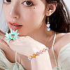 110Pcs 11 Colors Frosted Transparent Acrylic Beads OACR-TA0003-52-8