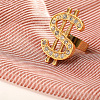Alloy Rhinestone Adjustable Cuff Rings for Men FS-WGC468B-01-4
