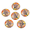 Half Round/Dome Tree Pattern Glass Flatback Cabochons for DIY Projects LS-GGLA-Q037-25mm-M28-05-1