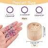 Nbeads 60Pcs Alloy Knitting Stitch Marker Rings FIND-NB0003-46-2