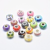 Handmade Polymer Clay European Beads CLAY-K002-L27-1