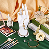 Plastic Mannequin Hand Jewelry Display Holder Stands RDIS-WH0009-014-4