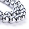 Non-magnetic Synthetic Hematite Beads Strands G-S096-4mm-3-2