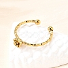 304 Stainless Steel Cuff Rings for Women RJEW-H250-01G-1