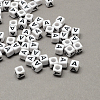 Large Hole Acrylic Letter European Beads SACR-Q103-6mm-01A-1