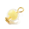 Transparent Acrylic Pendants PALLOY-JF01834-08-4