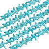 Olycraft 10 Strands Synthetic Turquoise Beads Strands G-OC0002-12-1