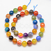 Natural Fire Crackle Agate Bead Strands G-K166-07F-10mm-16-2