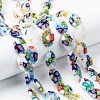 Handmade Millefiori Glass Beads Strands X-LK137-4