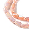 Ombre Effect Dyed Glass Beads Strands GLAA-I059-01F-3
