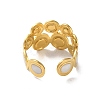 304 Stainless Steel Enamel Cuff Rings RJEW-M171-38G-3