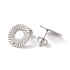 Non-Tarnish 201 Stainless Steel Stud Earring Findings STAS-G266-07P-2