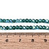 AB Color Plated Transparent Glass Rondelle Beads Strands EGLA-T029-2mm-10N-4