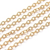 3.28 Feet Brass Textured Cable Chains X-CHC-G005-01G-2