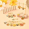 20Pcs Bees Theme Alloy Enamel Locking Stitch Marker HJEW-CJ00066-6