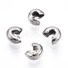 Non-Tarnish 304 Stainless Steel Crimp Beads Covers STAS-S117-011B-3