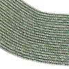 Electroplate Glass Beads Strands GL-CBAA615-01K-3