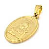 Ion Plating(IP) 304 Stainless Steel Pendants STAS-B071-02A-14G-2