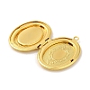 Rack Plating Brass Locket Pendants KK-K277-05G-2