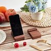 Walnut Wood Mobile Phone Holders AJEW-WH0248-154-5